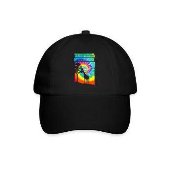 Afrika Safari Giraffe - Baseballkappe - Schwarz/Schwarz - Vorne