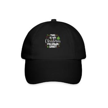 C’est ma chemise de pyjama de Noël drôle - Casquette classique - noir/noir - Devant