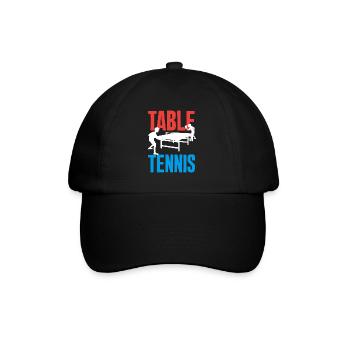 Fun Table Tennis Gift - Baseball Cap - black/black - Front