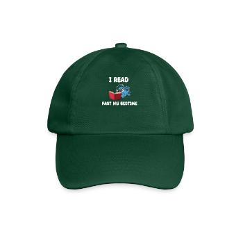 Funny Monkfish Read Books - Baseball Cap - bottle green - Front