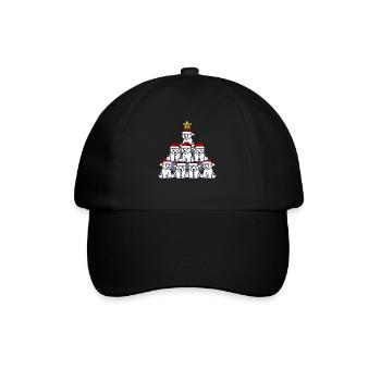 Arbre de Noël de l’ours polaire - Casquette classique - noir/noir - Devant