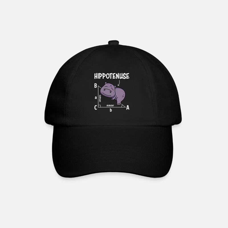 Professeur de mathématiques Hippotenuse Mathématiques - Casquette classique - noir/noir