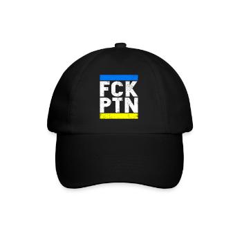 FCK PTN - Baseball Cap - black/black - Front