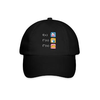 Dérivation mathématique Fromage au lait de vache - Casquette classique - noir/noir - Devant