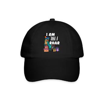 Je suis 6 Roars | Chemise d’anniversaire de dinosaure - Casquette classique - noir/noir - Devant