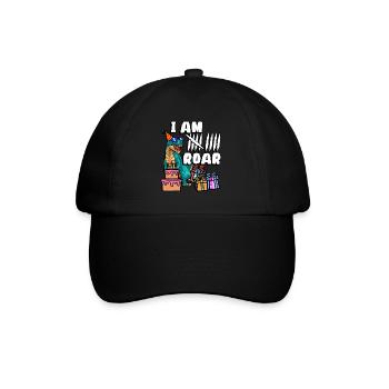 J’ai 9 | Chemise d’anniversaire de dinosaure | - Casquette classique - noir/noir - Devant