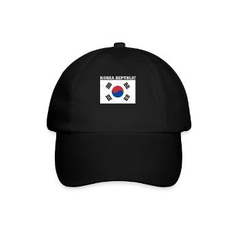 Korean Korean Republic Flag Pride Korean Flag - Baseballkappe - Schwarz/Schwarz - Vorne
