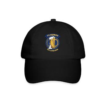 0% German 100% Loves Beer Volksfest - Baseballkappe - Schwarz/Schwarz - Vorne