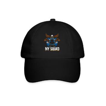 Bird of Prey funny falconer saying hunting design - Baseball Cap - black/black - Front