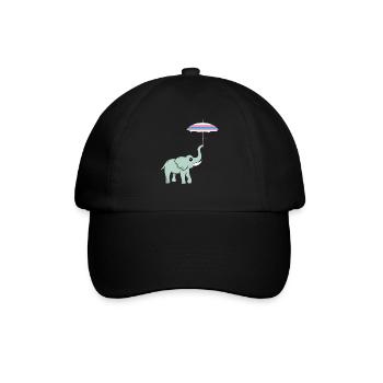 Cadeau d’éléphant pour Proboscis Africa Wilderness Zoo - Casquette classique - noir/noir - Devant