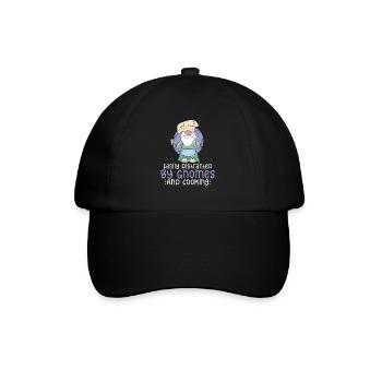 Cuisine Cuisinier Chef Gnomes Gnome Lover Drôle Gnome Gnome - Casquette classique - noir/noir - Devant