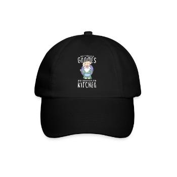 Cuisine Cuisinier Chef Gnomes Gnome Lover Drôle Gnome Gnome - Casquette classique - noir/noir - Devant