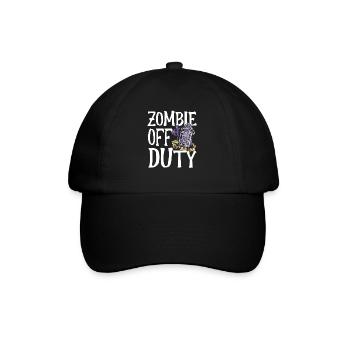 Zombie Außer Dienst - Baseballkappe - Schwarz/Schwarz - Vorne