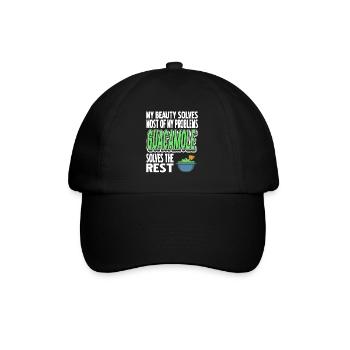 Guacamole résout le reste de mon problème drôle - Casquette classique - noir/noir - Devant