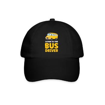 Listen To The Bus Driver Coach Bus Ride - Baseball Cap - black/black - Front