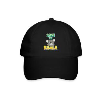 Save the Koala Protection for Koala Climate Protection - Baseball Cap - black/black - Front