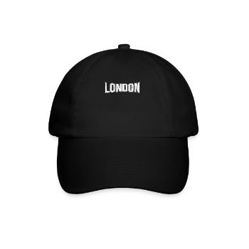 London - Baseballkappe - Schwarz/Schwarz - Vorne