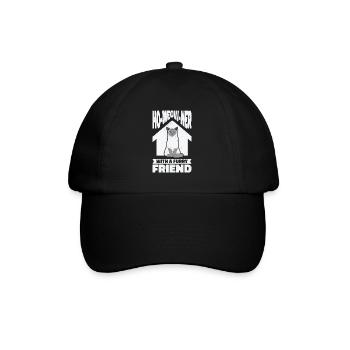 Neuer Hausbesitzer Miau Katze Katzenbesitzer - Baseballkappe - Schwarz/Schwarz - Vorne