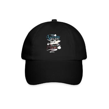 Pilote Aviation Avion Compagnie Aérienne Capitaine Aviator - Casquette classique - noir/noir - Devant