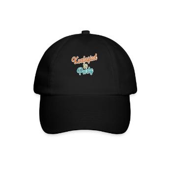 Koalafied to Party Qualified Pun Cute and Funny Ko - Baseball Cap - black/black - Front