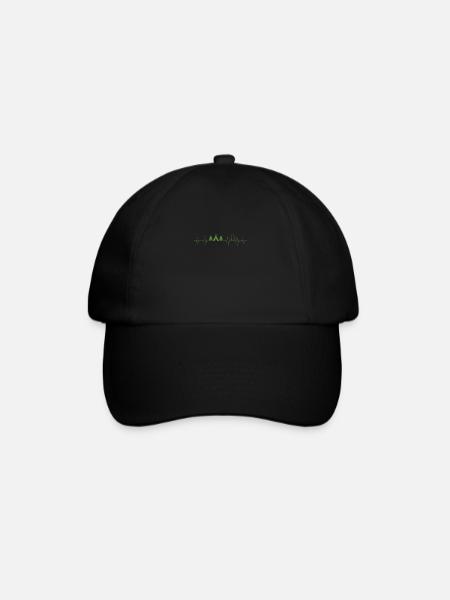 Pulse Scout Design für stolze Pfadfinder - Baseballkappe - Schwarz/Schwarz