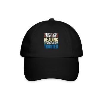 Les lecteurs offrent aux gens qui n’aiment pas lire - Casquette classique - noir/noir - Devant