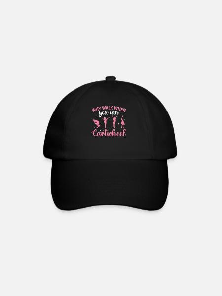 Slogan de cheerleading - Pourquoi marcher quand vous le pouvez - Casquette classique - noir/noir