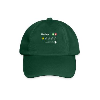 Marriage Rating Absolute Crap Divorce - Baseball Cap - bottle green - Front