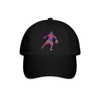 basketball basketball pattern basketball game - Baseball Cap - black/black - Front