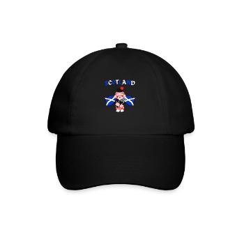 Ecosse Flag Joueur de cornemuse Ecossais - Casquette classique - noir/noir - Devant