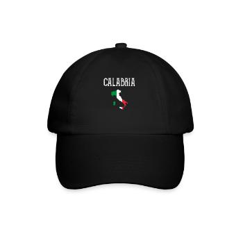 Calabria Italia Italy - Baseballkappe - Schwarz/Schwarz - Vorne