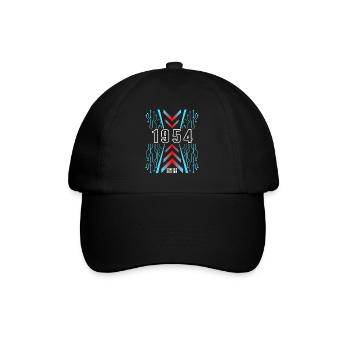 Geburtstag 1954 Gaming Limited Edition Gamer - Baseballkappe - Schwarz/Schwarz - Vorne