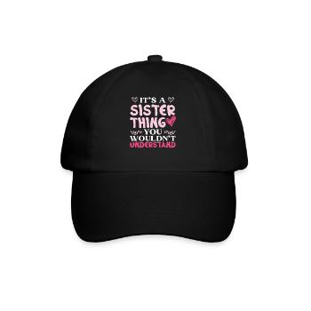C’est une chose sœur que vous ne comprendriez pas - Casquette classique - noir/noir - Devant