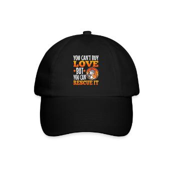 Vous ne pouvez pas acheter de l’amour mais vous pouvez le sauver - Casquette classique - noir/noir - Devant
