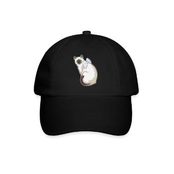 Ailes d’ange de chat - Casquette classique - noir/noir - Devant