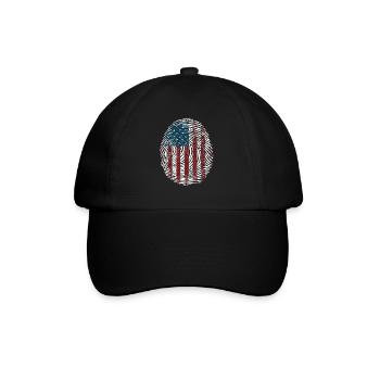 Amerikanischer Flagge USA United States Of America - Baseballkappe - Schwarz/Schwarz - Vorne
