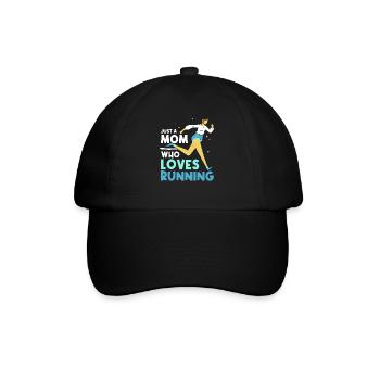 Juste une maman qui aime courir maman jogging - Casquette classique - noir/noir - Devant