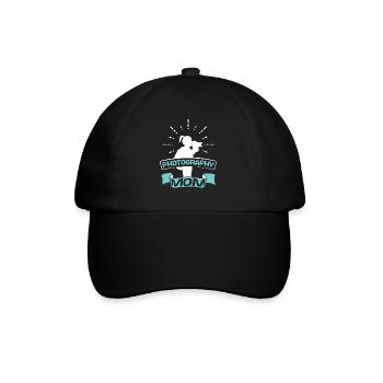 Photographer Mama Photography Mother Camera - Baseball Cap - black/black - Front