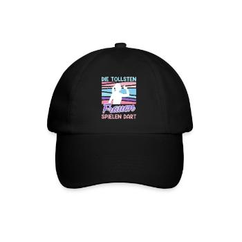 Tolle Frauen Darts Damen Dartpfeile Zubehör Dart - Baseballkappe - Schwarz/Schwarz - Vorne