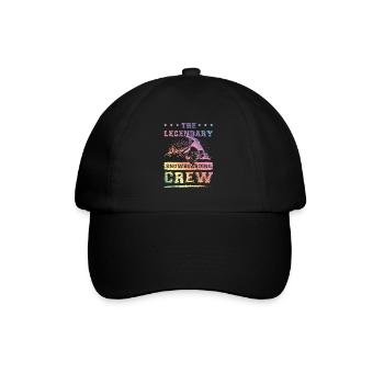 Legendary Snowboarding crew - Baseballkappe - Schwarz/Schwarz - Vorne