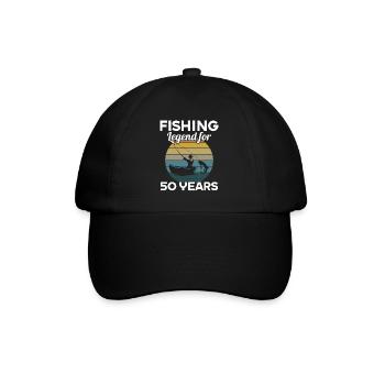 This fishing legend is 50 years 50 birthday - Baseball Cap - black/black - Front