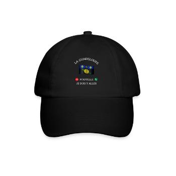 guadeloupe m'appelle humour guadeloupéen homme - Casquette classique - noir/noir - Devant