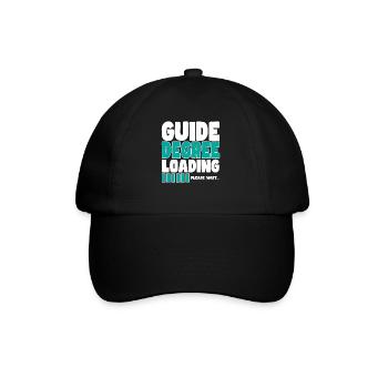 Tourguide lädt Ausbildung - Baseballkappe - Schwarz/Schwarz - Vorne