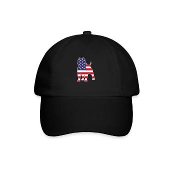 Bouledogue américain - Casquette classique - noir/noir - Devant