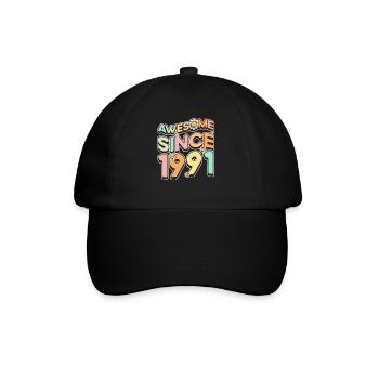 Fantastique depuis 1991 Fleurs Thème Fleurs - Casquette classique - noir/noir - Devant