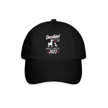 Zebras Ich Werde Große Schwester 2022 - Baseballkappe - Schwarz/Schwarz - Vorne
