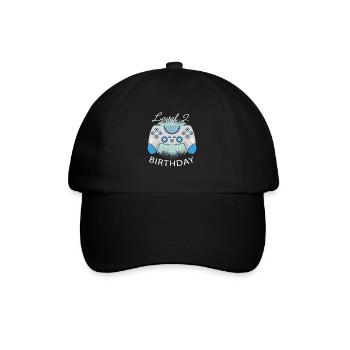 Cadeau d’anniversaire de jeu d’anniversaire de niveau 2 - Casquette classique - noir/noir - Devant