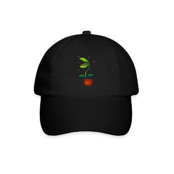 Plante piège à mouches de Vénus - Casquette classique - noir/noir - Devant