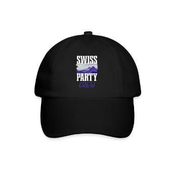 Swiss Party Crew - Casquette classique - noir/noir - Devant