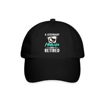 Une sage-femme légendaire a pris sa retraite - Casquette classique - noir/noir - Devant